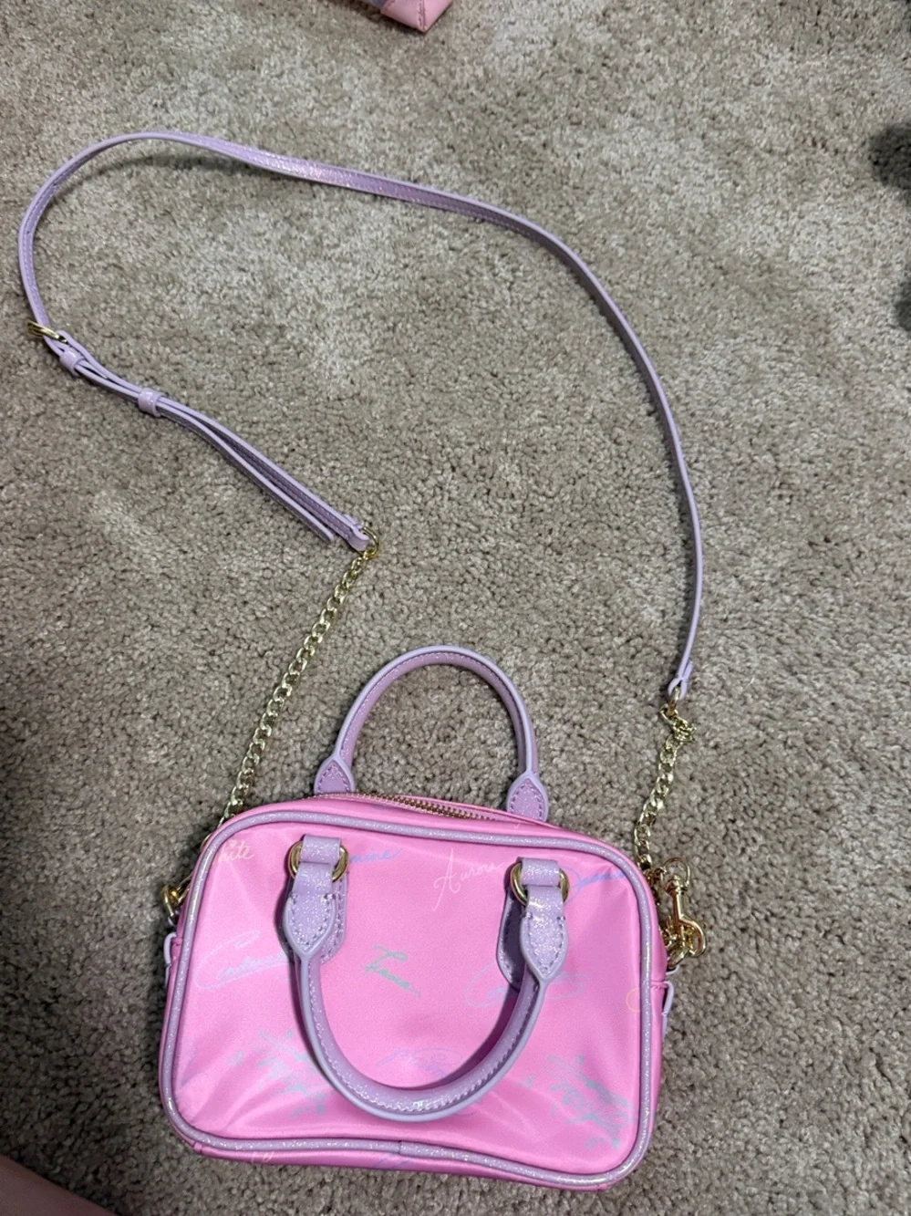 Stoney Clover Lane Disney Princess Signatures Bowler Bag with Glitter Handles